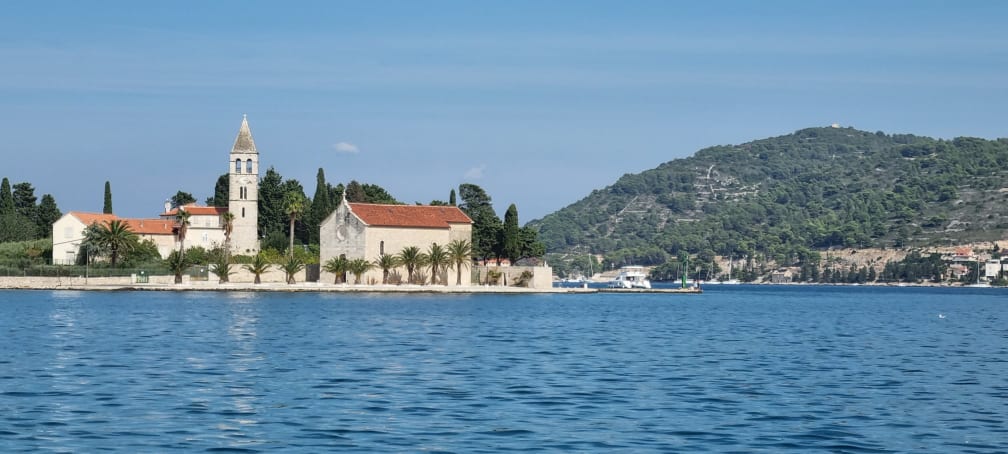 The harbour at the island of Vis, Croatia.
