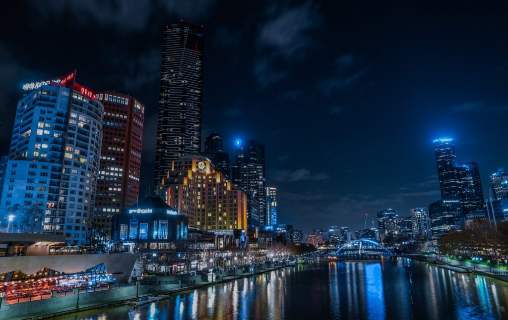 Melbourne's sky line.