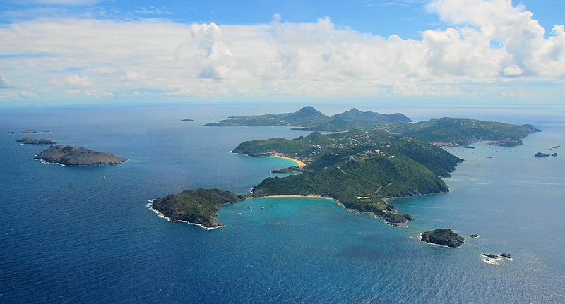 St Barth's from above.