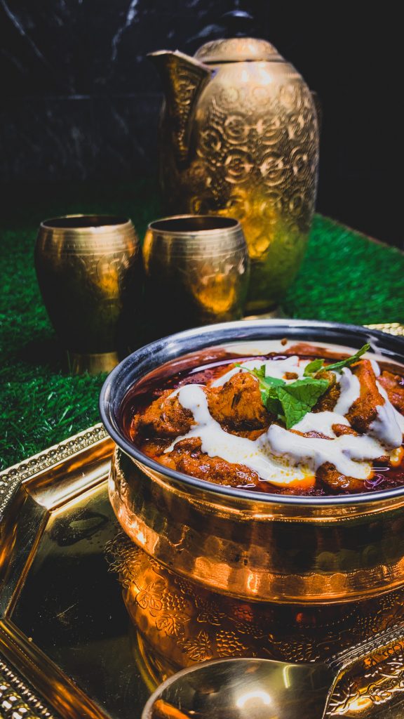 Indian fine dining. Mumbai is known for its Indian food. 
