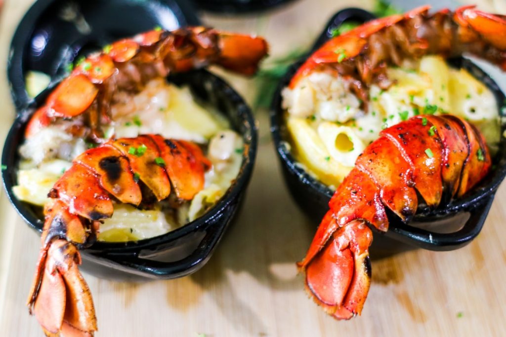 Lobster tails. St Barth's is known for its seafood.