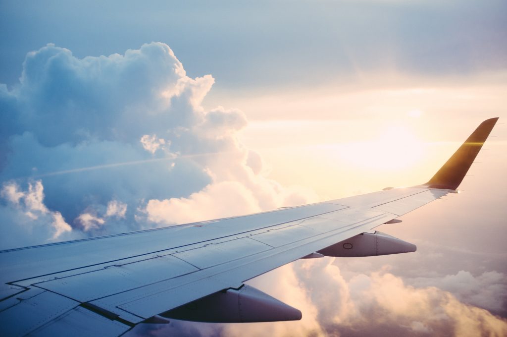 La Compagnie is the next step in luxury travel. A view over the wing of an aircraft.