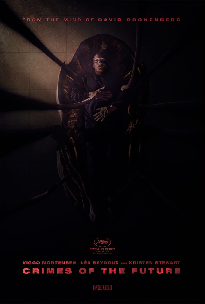 The movie poster for Crimes of our Future, which will be featured at Cannes.