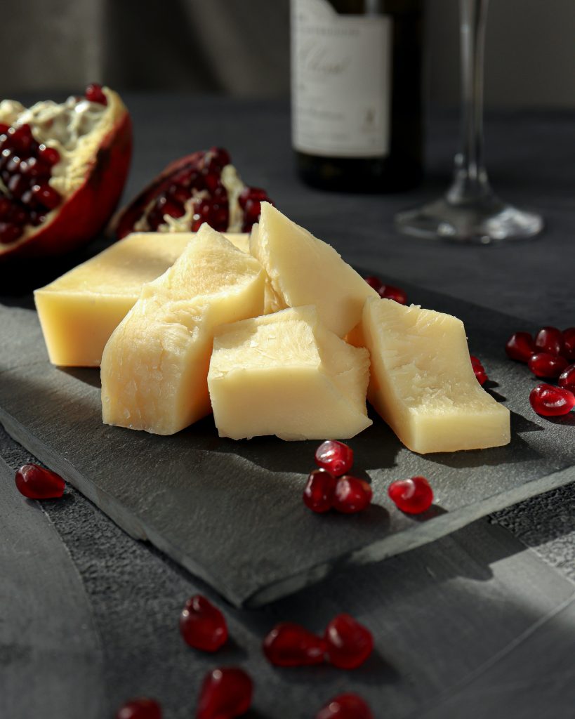 A hard cheese.