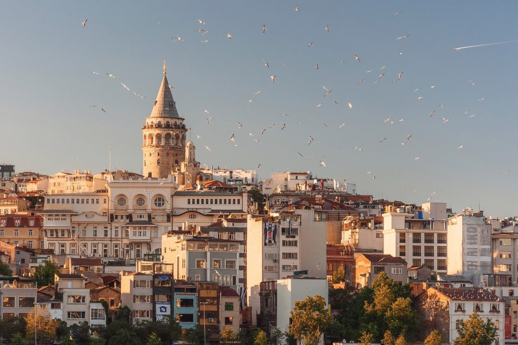 Istanbul's skyline. 