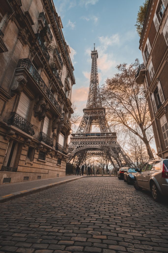 The Eiffel Tower in Paris, France. The traditional starting point of the Orient Express.