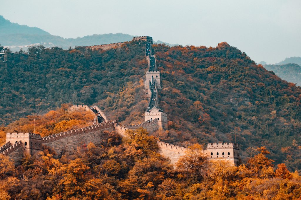 The Great Wall of china on The Silk Road.