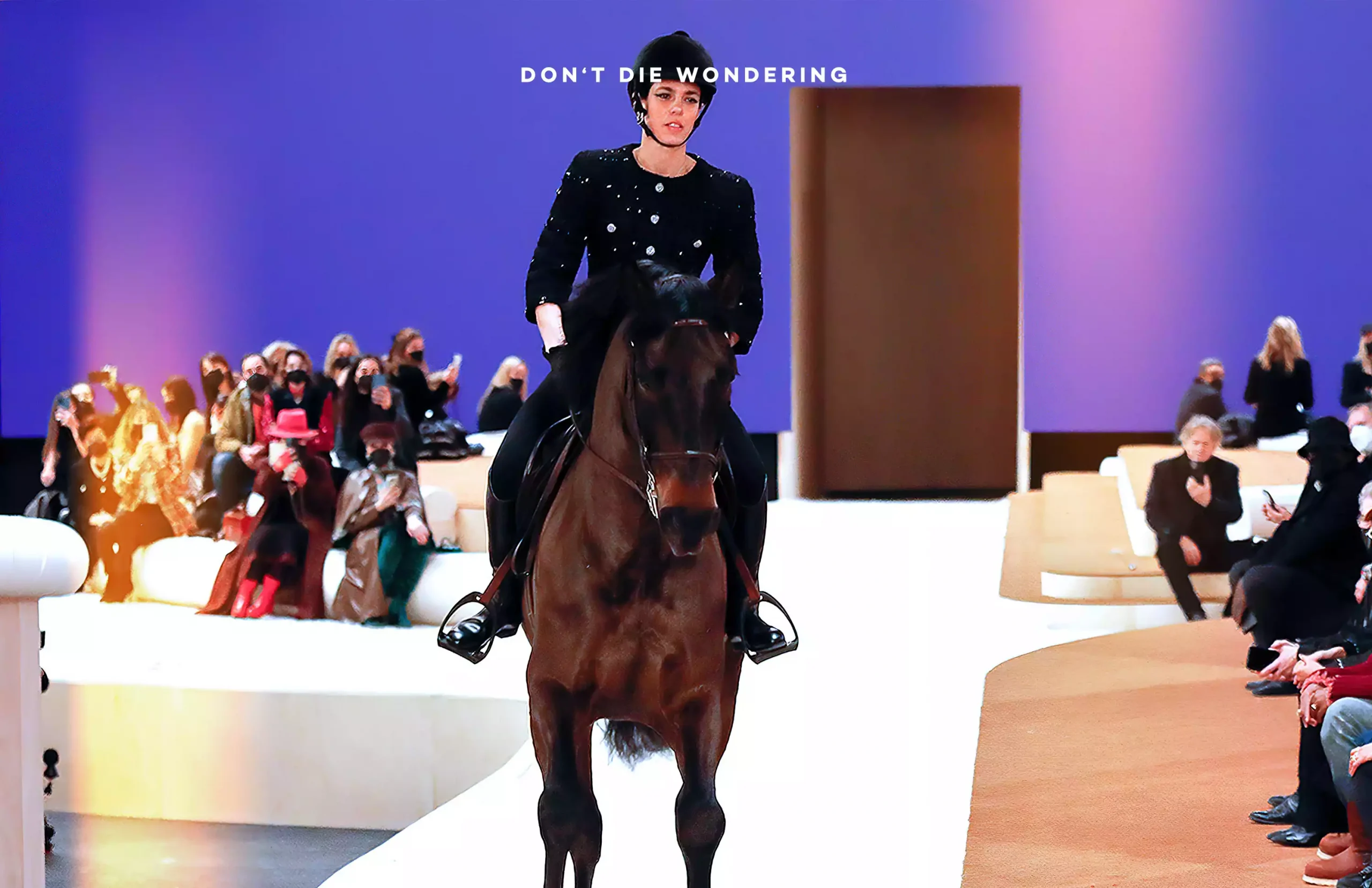 Chanel Gallops Into Paris With Royalty On Horseback Chanel Gallops Into Paris With Royalty On Horseback