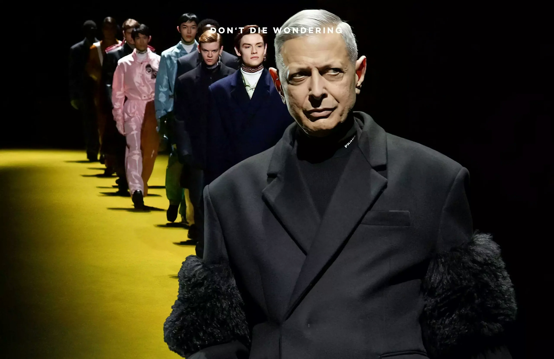 Actors Hit The Runway At Prada’s Milan Fashion Week Show