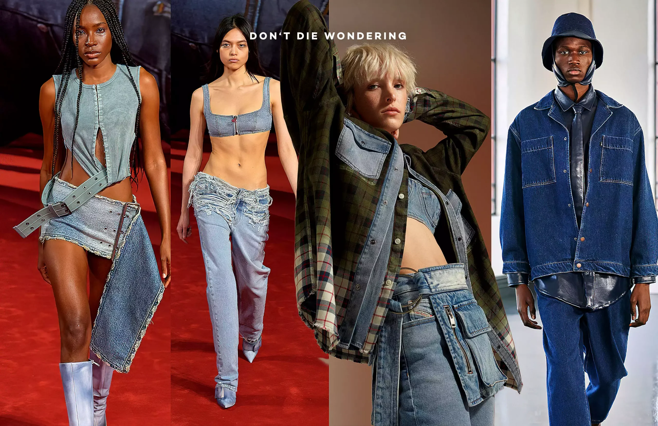 Diesel Reinvents Denim Y2K-Style For Milan Fashion Week