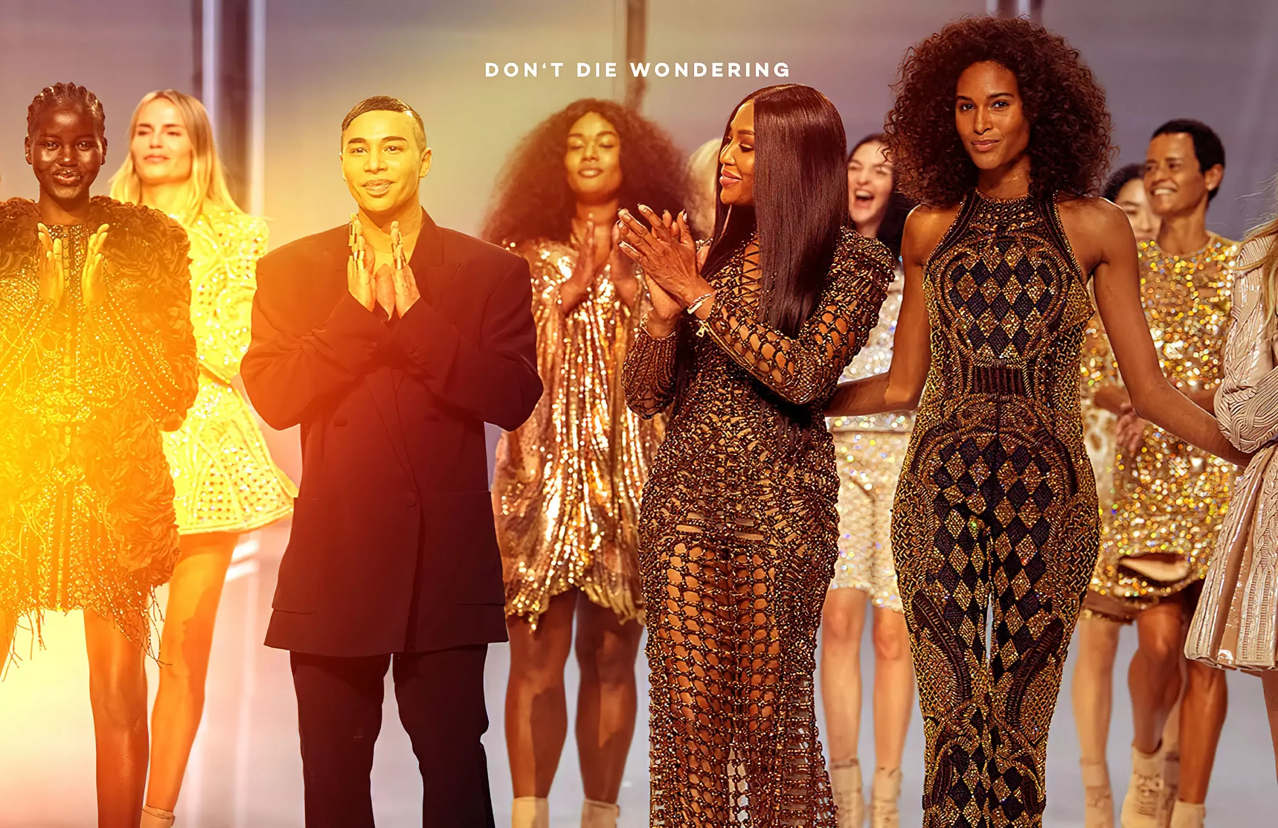 Balmain Address The Ukrainian Conflict In Their Paris Fashion Week Show