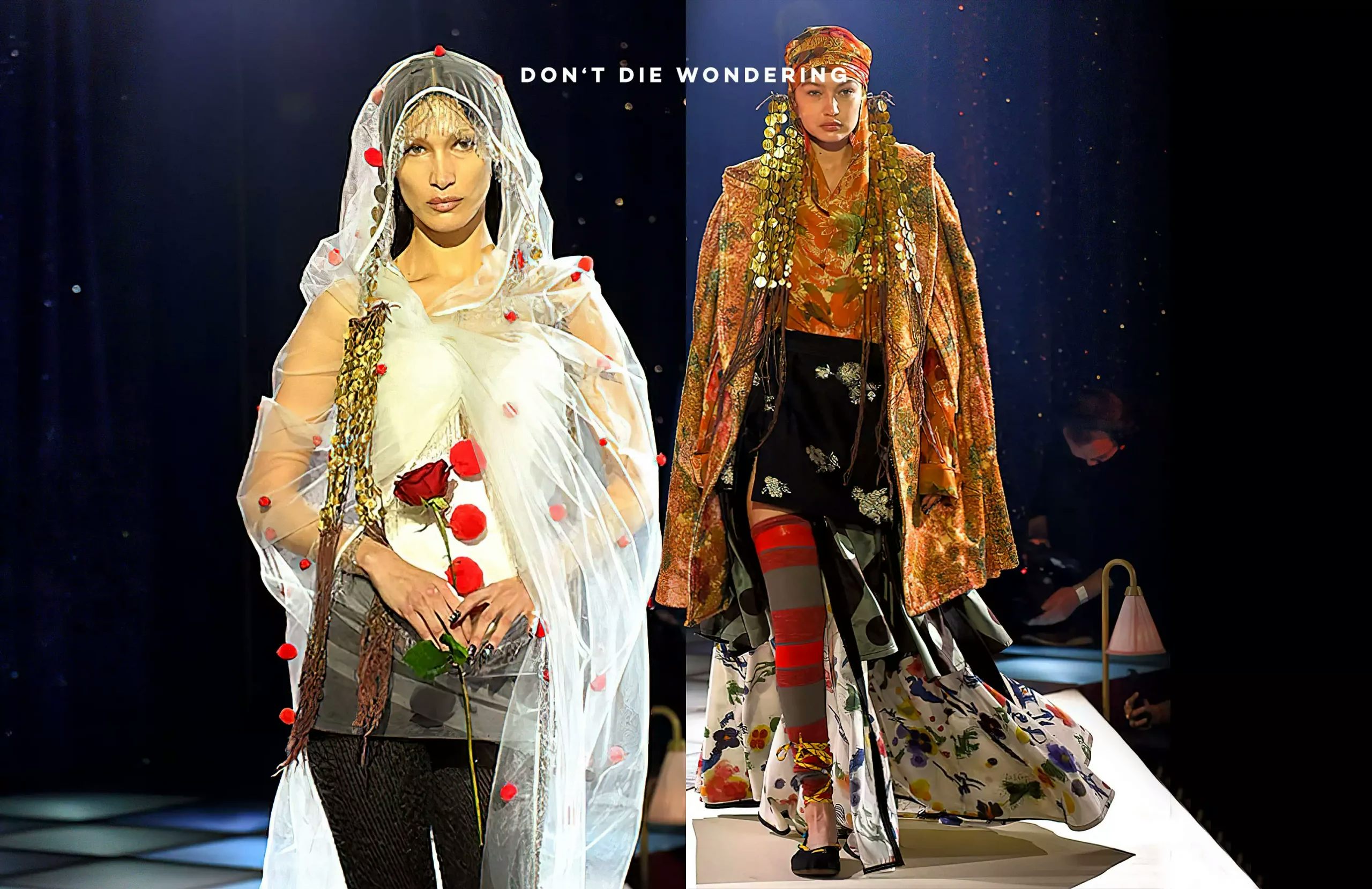 The Hadid Sisters Steal The Vivienne Westwood Show At Paris Fashion Week