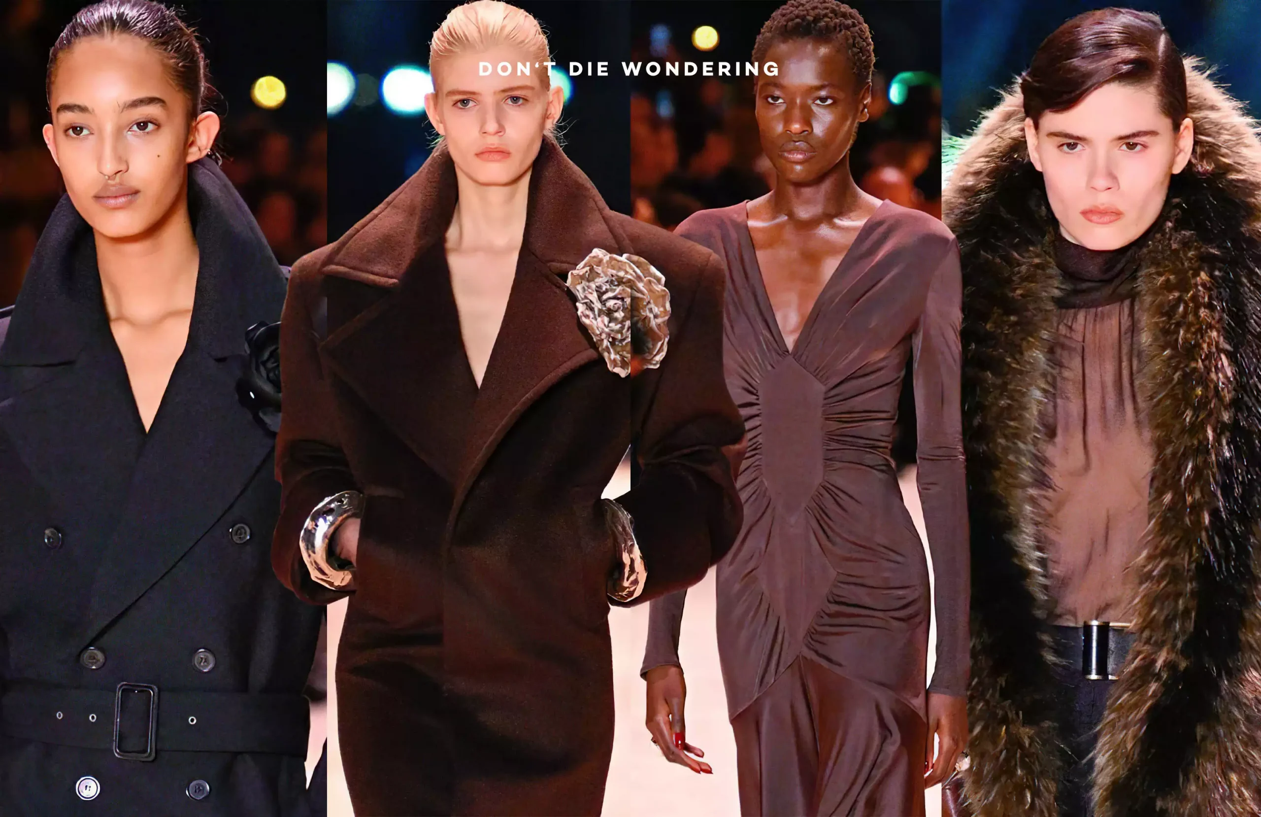 Yves Saint Laurent Sends Evening Wear Down The Paris Runway