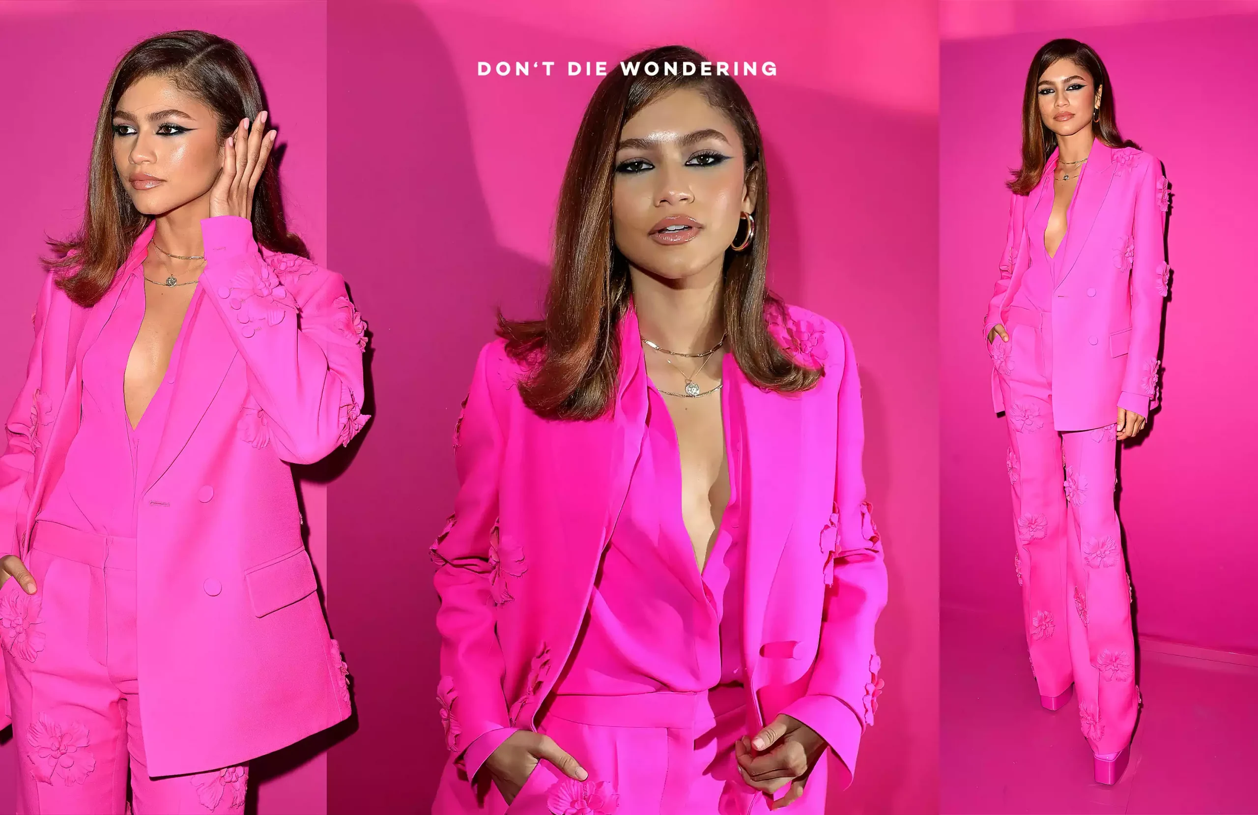 Zendaya Was Pretty In Pink At The Valentino Paris Fashion Week Show Zendaya Was Pretty In Pink At The Valentino Paris Fashion Week Show