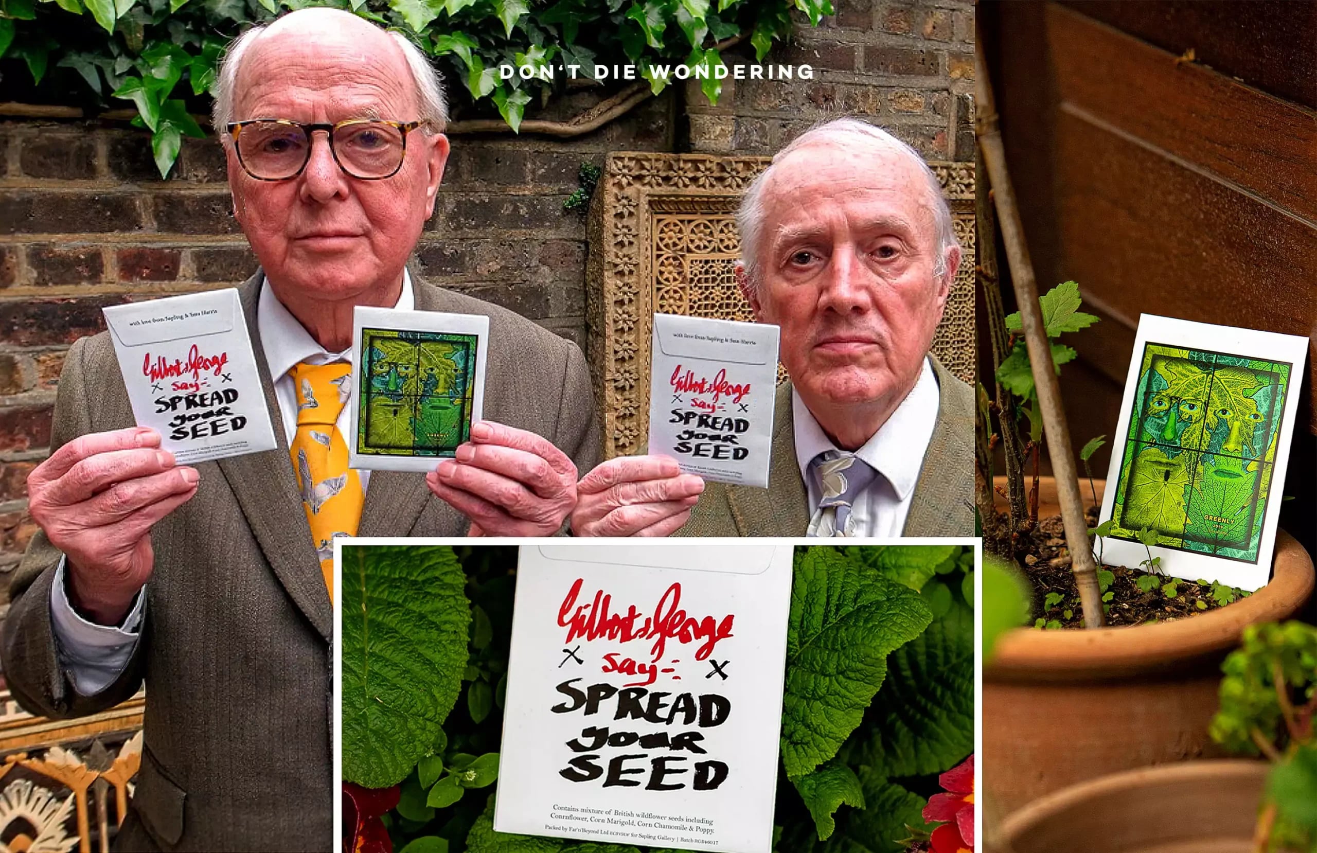Spread Your Seed This Earth Day With Artists Gilbert & George   Spread Your Seed This Earth Day With Artists Gilbert & George