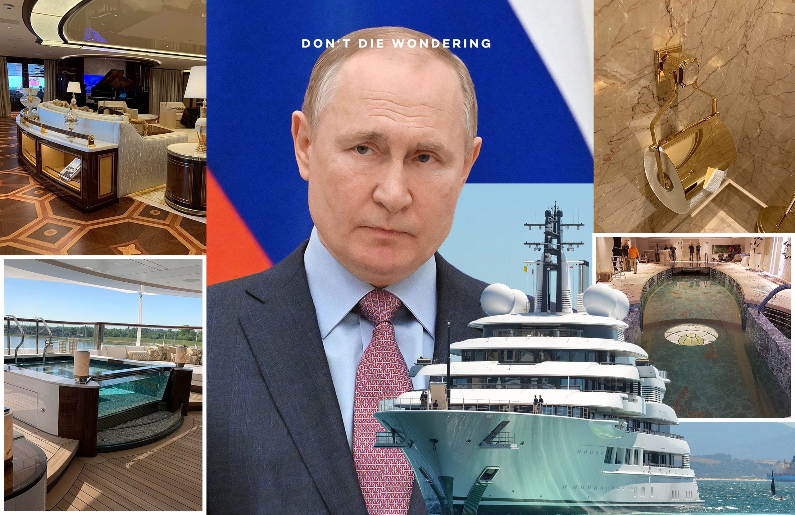 Vladimir Putin Has A Superyacht With A GOLD Toilet Roll Holder – Minted Vladimir Putin Has A Superyacht With A GOLD Toilet Roll Holder – Minted