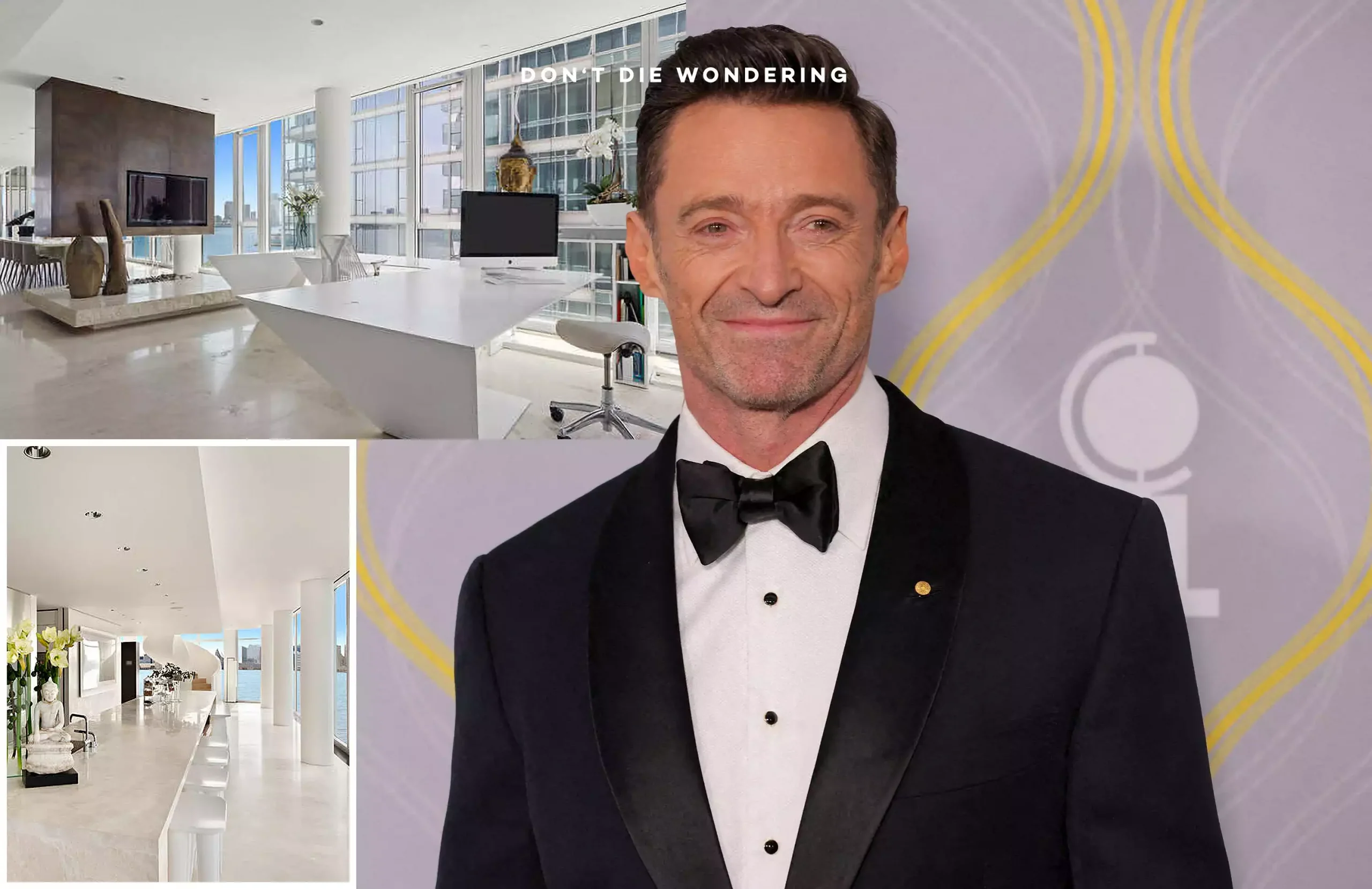 Hugh Jackman’s Glitzy NYC Triplex Just Hit the Market for $39 Million Hugh Jackman’s Glitzy NYC Triplex Just Hit the Market for $39 Million
