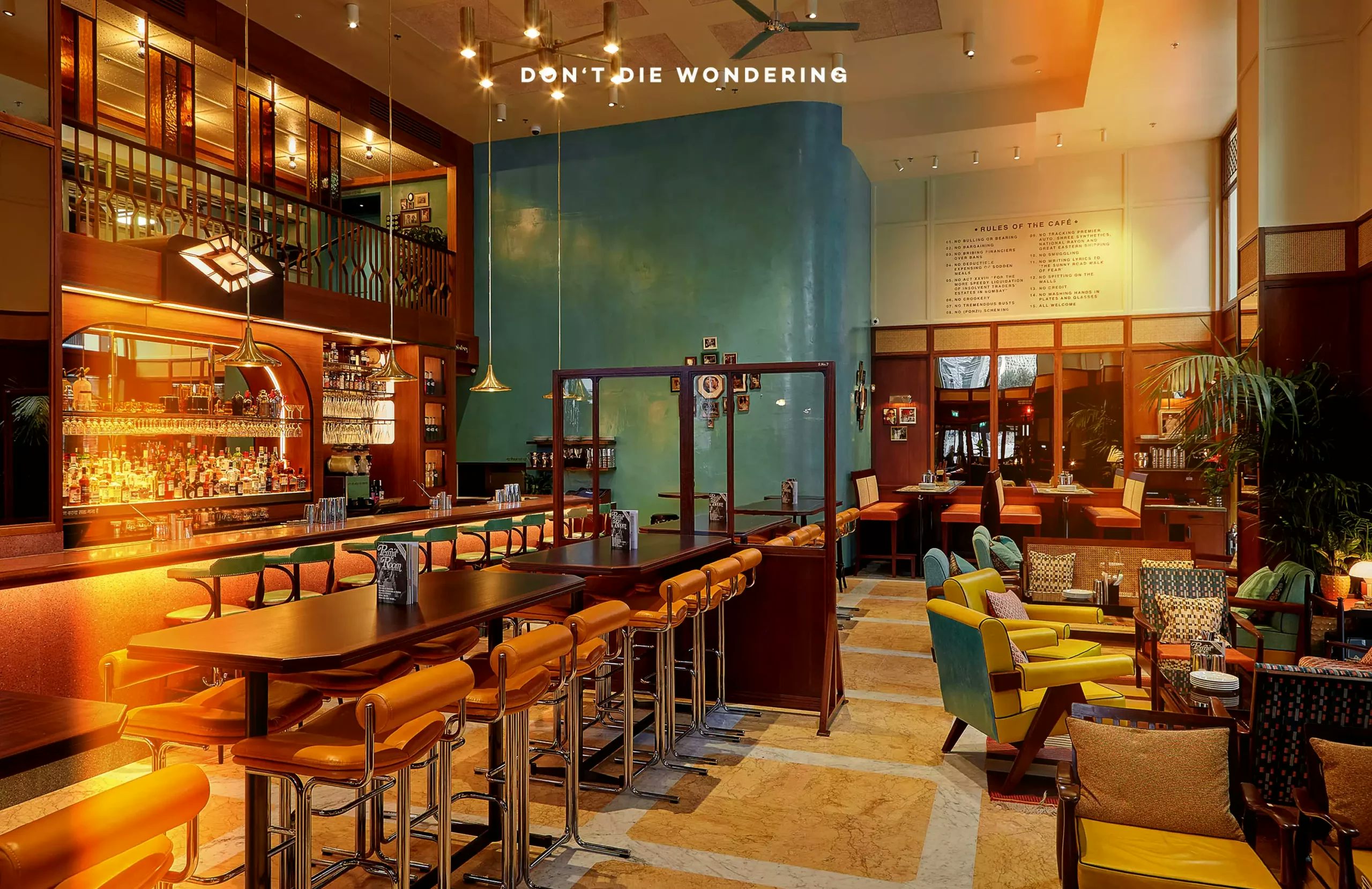 Dishoom in Canary Wharf is a new 1970s Interior Design Oasis in London