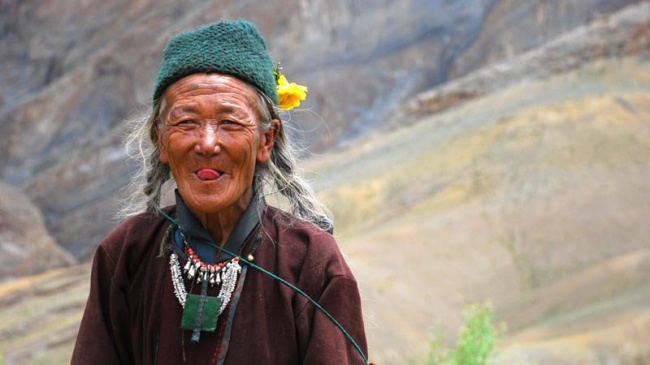 A Tibetan greeting