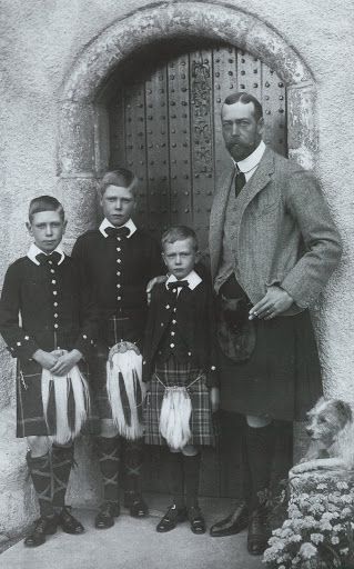 King George V and his sons at Balmoral