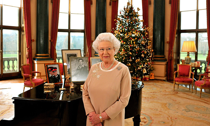 Queen Elizabeth II at Sandringham House for Christmas