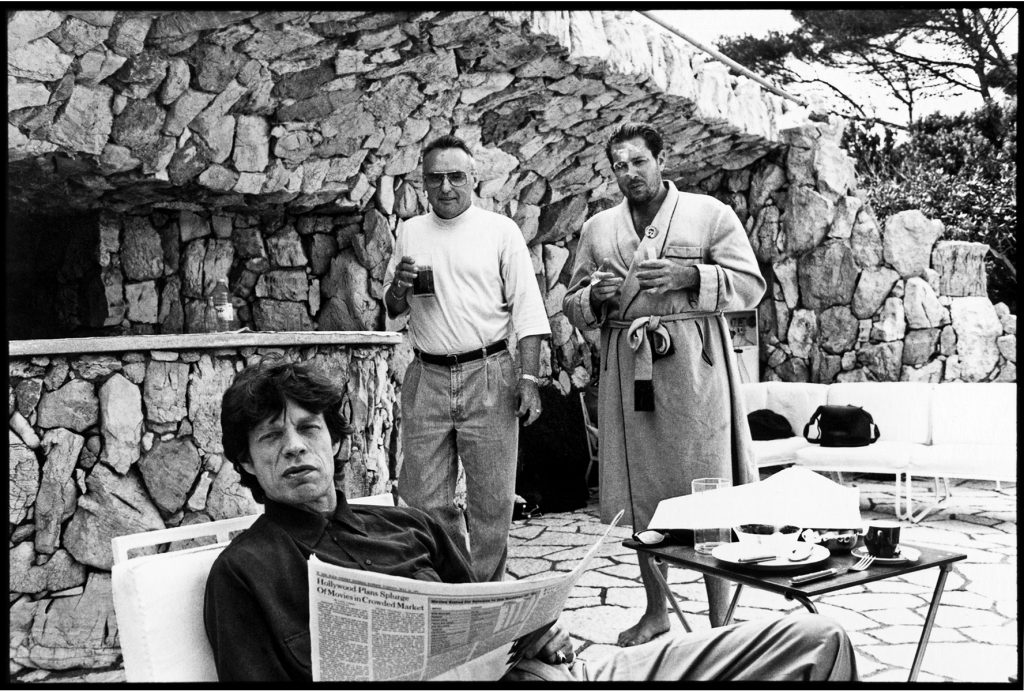 Mick Jagger and Dennis Hopper at Pigozzi's villa Society Photographers