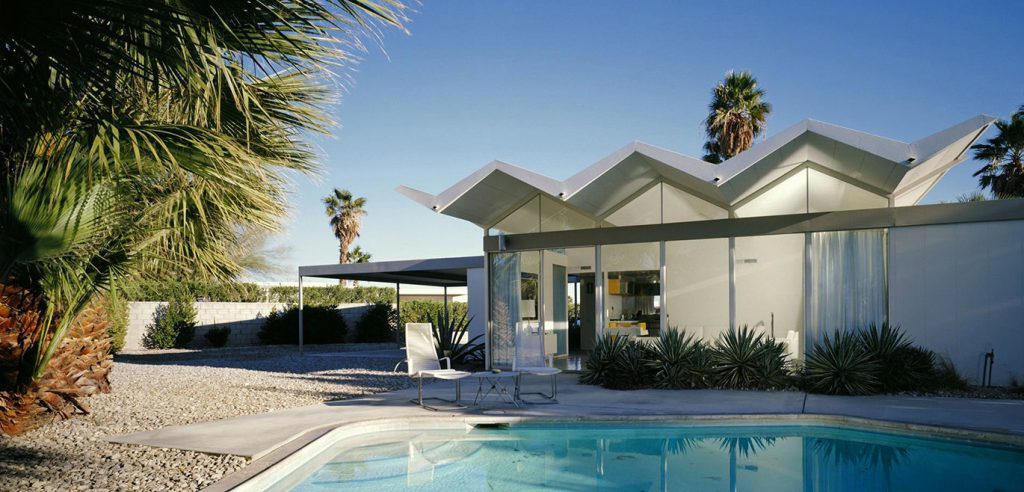 One of 7 prefab steel houses designed and built by architect Donald Wexler — Palm Springs