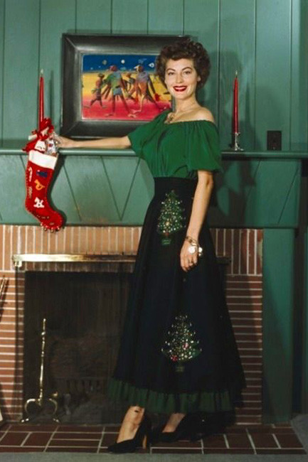 Christmas looks-Ava Gardner