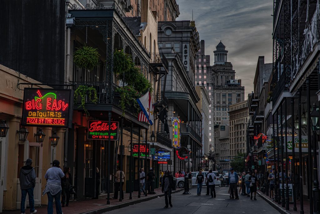 Bourbon Street. BUKU is in the heart of new Orleans.