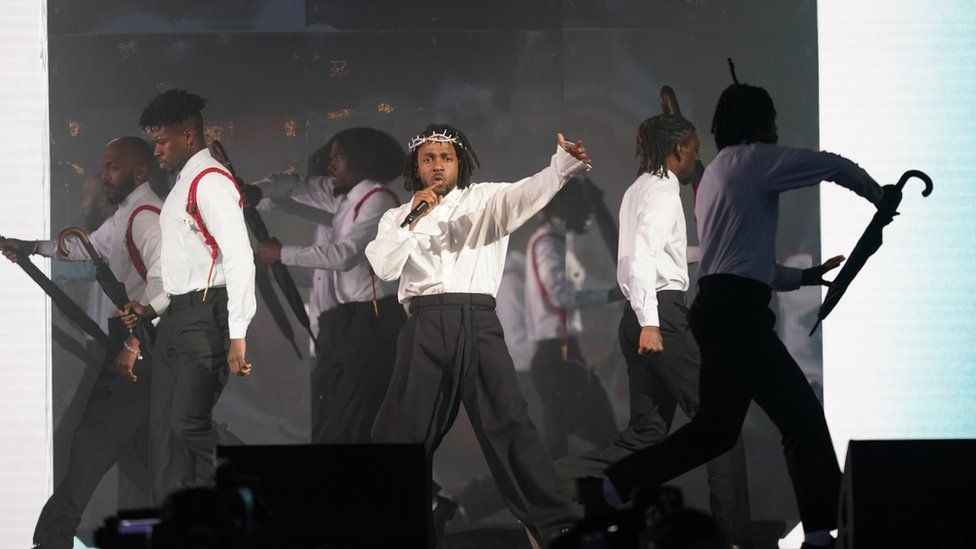 Kendrick Lamar at Glastonbury's 50th Anniversary