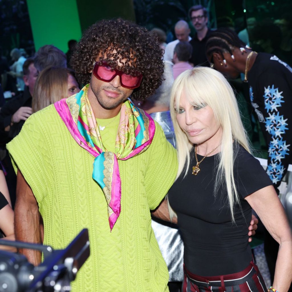 donatella and Dominic Calvert Lewin