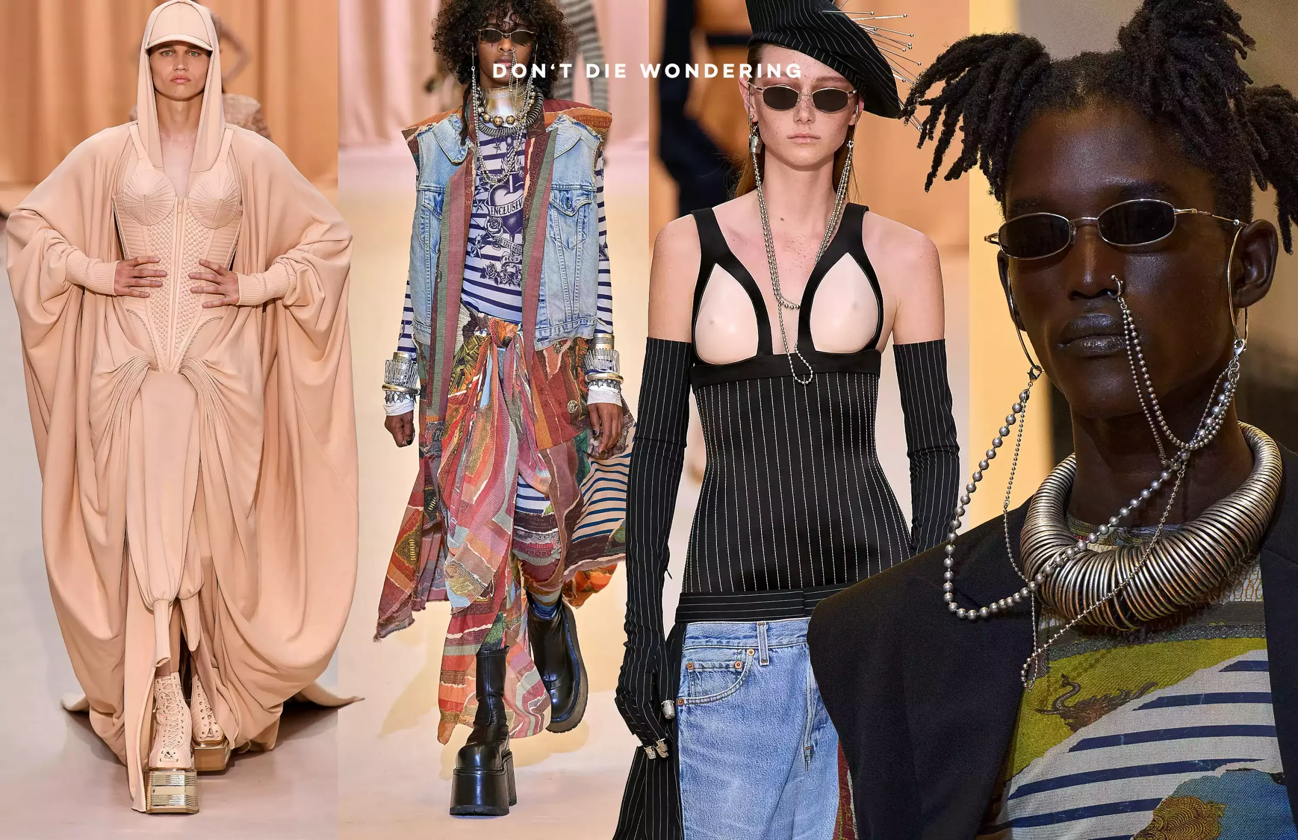 All on Rousteing and his Designs for Jean Paul Gaultier at The Haute Couture Runway