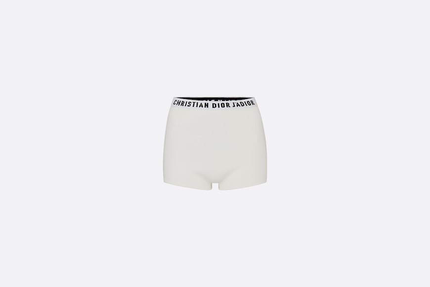 White Dior stretch-viscose briefs with Christian Dior J'Adior waistband