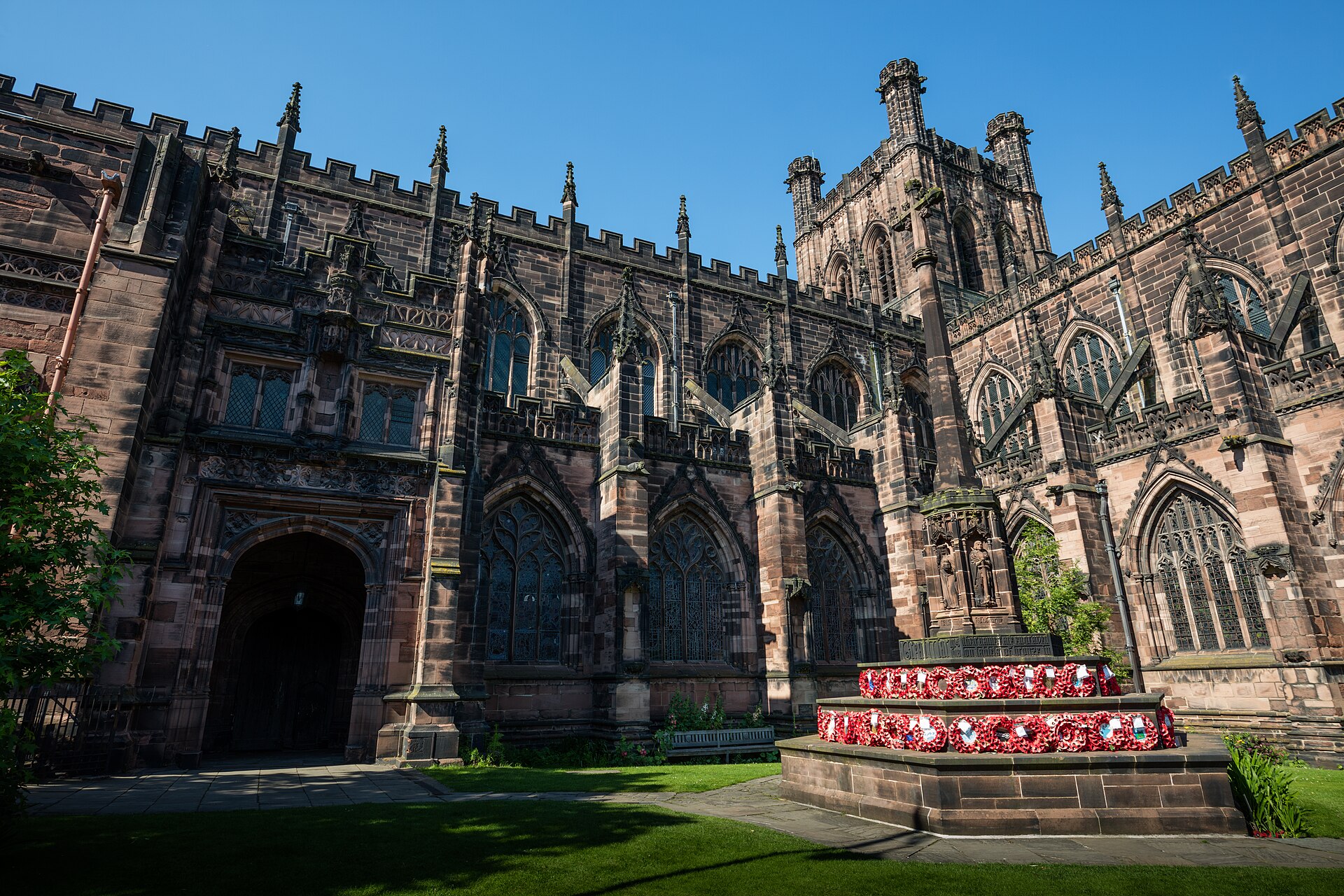 Chester Cathedral exterior Cheshire