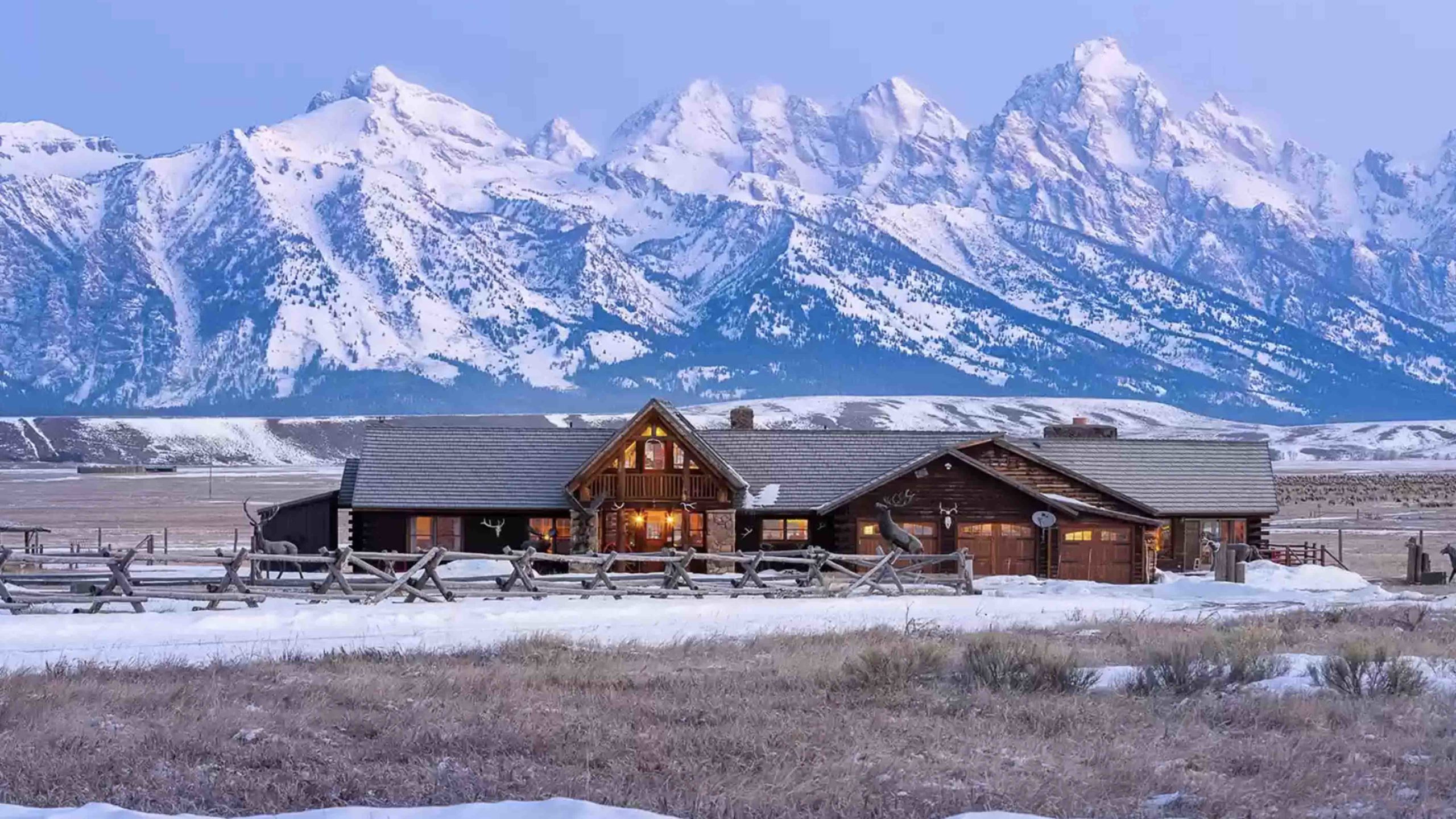 Jackson Hole Wyoming luxury log home estate